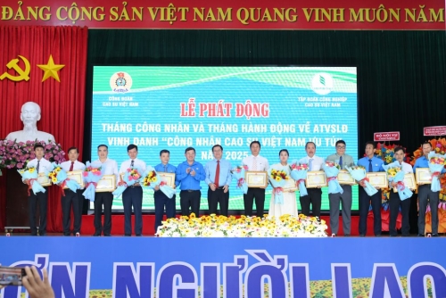 VRG vinh danh 174 Công nhân Cao su Việt Nam ưu tú